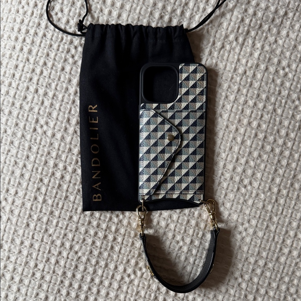 Bandolier Black and White Checkered Phone Case